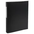 Classeur rembord&eacute; polypropyl&egrave;ne 2 anneaux ronds de 25mm sur 3eme de couverture - Noir - EXACOMPTA photo du produit