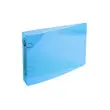 Classeur pour fiches bristol 125x200 2 anneaux 25mm polypropylène Crystal colours - Bleu - EXACOMPTA photo du produit