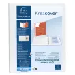 Classeur personnalisable rigide 2 poches KreaCover® - 2 anneaux en D 30mm - A4 maxi - Blanc - EXACOMPTA photo du produit