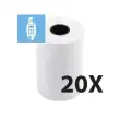 Bobine pour tickets de carte bancaire 57x40 mm - 1 pli thermique 55g/m2 sans BPA. - EXACOMPTA photo du produit