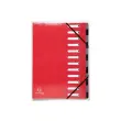Trieur Harmonika Iderama 12 compartiments - Rouge - EXACOMPTA photo du produit