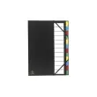 Trieur rigide Ordonator dos extensible 12 compartiments - Noir - EXACOMPTA photo du produit