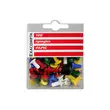 Bo&icirc;te de 100 &eacute;pingles Papic - Hauteur de pointe 7mm - 10mm de diam&egrave;tre - Couleurs assorties - EXACOMPTA photo du produit