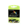Boîte de 100 épingles à tête plate unie - Hauteur de pointe 8mm - 5mm de diamètre - Couleurs assorties - EXACOMPTA photo du produit