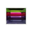 ECOBOX Caisson 4 tiroirs - palette de 32 pièces - Couleurs assorties - EXACOMPTA photo du produit