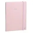 Agenda CARNET 21 lign&eacute; Pastel rose CR &eacute;last - 15x21cm - QUO VADIS photo du produit