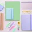 Agenda LIVRE OR 27 blanc non ligné Pastel vert - 21x27cm - QUO VADIS photo du produit
