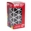 Rouleau gommettes triangulaires 20 mm Noires - Apli photo du produit