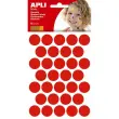 Gommettes rondes &Oslash; 20 mm permanent rouge 6 feuilles photo du produit