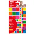 Gommettes carrées 20 mm permanent multicolores métal 6 feuilles photo du produit