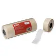 Lot de 6 rlx de 1500 &eacute;tiquettes blanches enlevables sinusoidales 26x12 mm photo du produit