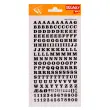 Lettres et chiffres transfert noirs 6 mm 214 caract&egrave;res photo du produit