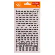 Lettres et chiffres transfert noirs 5 mm 339 caract&egrave;res - Apli photo du produit