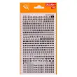 Lettres et chiffres transfert noirs 4 mm 792 caract&egrave;res - Apli photo du produit