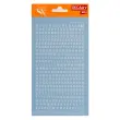 Lettres transfert majuscules blanches 4 mm 470 caract&egrave;res photo du produit