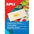 Boite 1600 etiquettes jaune multi-usage photo du produit