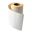 Rouleau de 500 &eacute;tiquettes blanches photo du produit