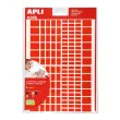 Gommettes enlevables rectangles tailles et couleurs assorties 6 feuillesles - Apli photo du produit