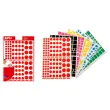 Gommettes enlevables formes assorties 24 mm / couleurs assorties 18 feuillesles - Apli photo du produit