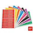 Pochette de 2592 gommettes rectangles couleurs assorties - Apli photo du produit