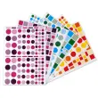 Gommettes enlevables formes et couleurs assorties 60 feuilles photo du produit