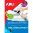 Étiquettes blanches permanentes pour laser 105,0 x 37,0 mm 250 feuilles photo du produit
