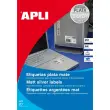 Etiquettes argent polyester laser 25,4x10 mm 20 feuilles photo du produit