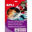 Étiquettes CD/DVD Ø117 mm permanentes opaque ink jet 25 feuilles photo du produit