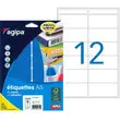 Etiquettes bleue multi-usage 32 x 70 mm 10 feuilles photo du produit