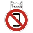 Panneau adhesif tel mobile interdit 10cm photo du produit