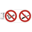 Pann adhesif interdit vapoter/fumer 10cm photo du produit