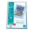 Sachet de 100 pochettes coin A4 en polypropyl&egrave;ne grain&eacute; standard - Bleu - Exacompta photo du produit
