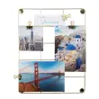 Tableau photo metal 217x281mm dore photo du produit