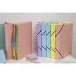 Trieur avec élastiques - 12 compartiments- 34 x 24,5 cm - Coloris pastel - EXACOMPTA photo du produit