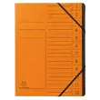 Trieur agrafe int. noir 12 comp. Orange photo du produit