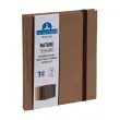 Carnet Nature lign&eacute; - 22 x 17 cm - 192 pages - Brun - FSC&reg; - Exacompta photo du produit