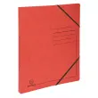 Classeur &agrave; &eacute;lastique 2 anneaux 15 mm A4 en carte lustr&eacute;e 355 g/m&sup2; - Rouge - Exacompta photo du produit