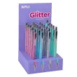 Pr&eacute;sentoir de 20 stylos m&eacute;talliques Glitter Collection - Couleurs assorties - Apli photo du produit