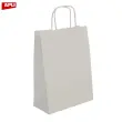 Paq 50 sacs 25x11x31 kraft blanc photo du produit