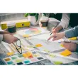Notes adhésives Funny 4 couleurs fluo - 125 x 75 mm - bloc de 400 feuilles - Apli photo du produit