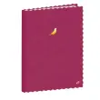 CARNET 21 ligne Fantaisie festonne prune photo du produit