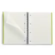 Notebook Be Eco Recyclé A4 Quadri. 5x5mm 80feuil. Olive photo du produit