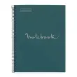 Notebook Eco Emotions Recycl&eacute; A4 Quadrill&eacute; 5 x 5 mm 80 feuilles Marine - Miquel Rius photo du produit