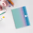 Notebook Aurora Souple A4 Quadri. 5x5mm 120feuil. 4coul. Santorini photo du produit