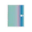 Notebook Aurora Souple A4 Quadri. 5x5mm 120feuil. 4coul. Santorini photo du produit