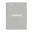 Notebook Emotions Rigide A4 Ligné 7mm 120feuil. 5coul. Gris photo du produit