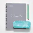 Notebook Emotions Rigide A4 Ligné 7mm 120feuil. 5coul. Gris photo du produit