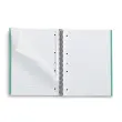 Notebook Eco Emotions Recycl&eacute; A4 Lign&eacute; 7mm 80feuil. Menthe photo du produit