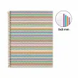 Notebook Lifestyle Rigide A4 Quadri. 5x5mm 120feuil. 4coul. Zigzag photo du produit