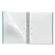 Cahier spirales souple - A5 - 5x5 - 80 pages - Noir photo du produit